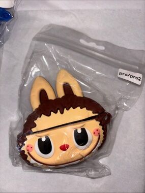 AirPods Earphone Case. Little Monsters Brown Bunny Silicone Phone Case